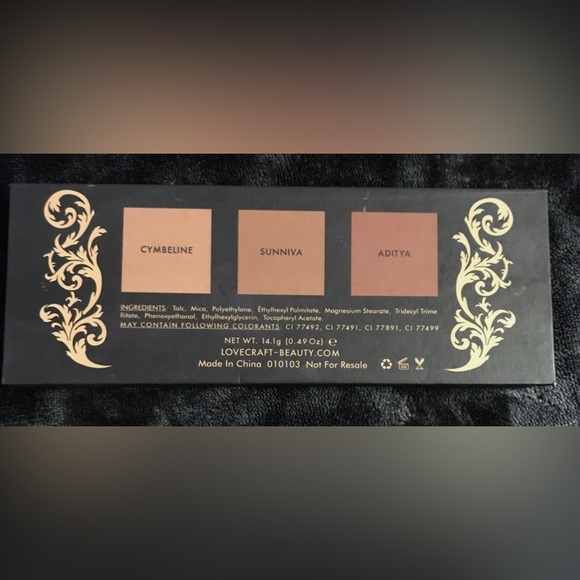 Lovecraft Beauty Bronzer Palette with shades Cymbeline, Sunniva, Aditya - Picture 14 of 16